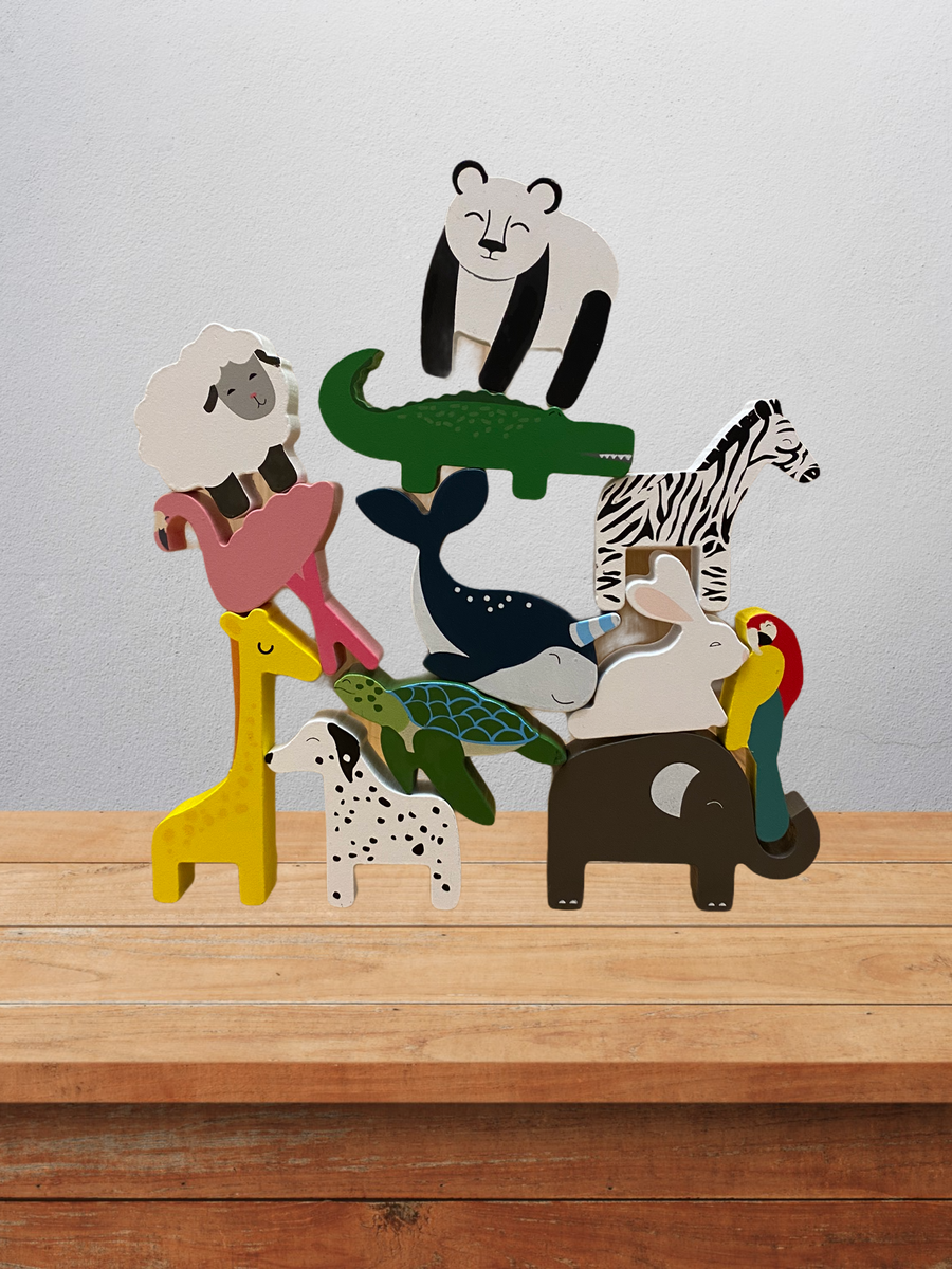 Wooden Animals & Stacker 